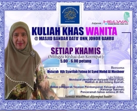 Kelas pengajian Al-Quran dan Fardhu Ain di Masjid Bandar Dato’ Onn