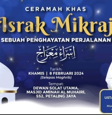 Ceramah Khas Israk Mikraj